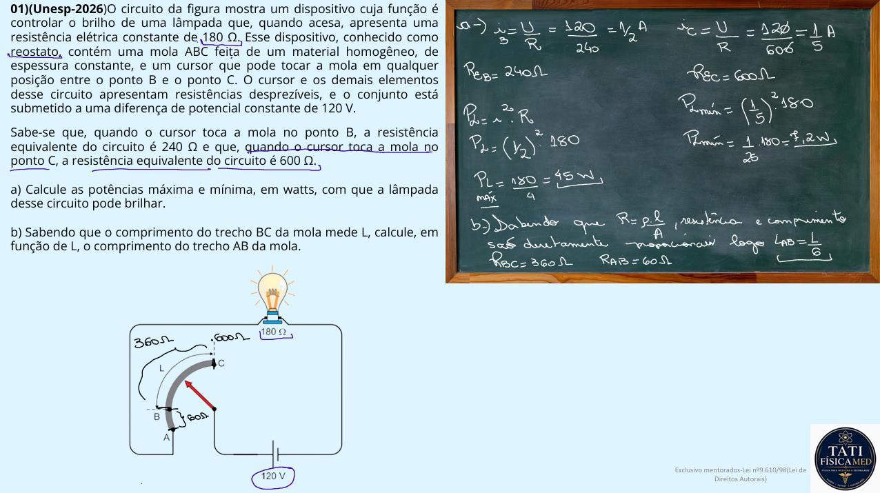 Exemplo real de aula de Física 2