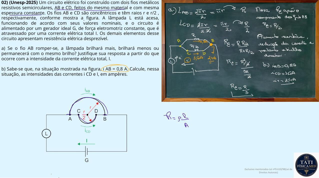 Exemplo real de aula de Física 3